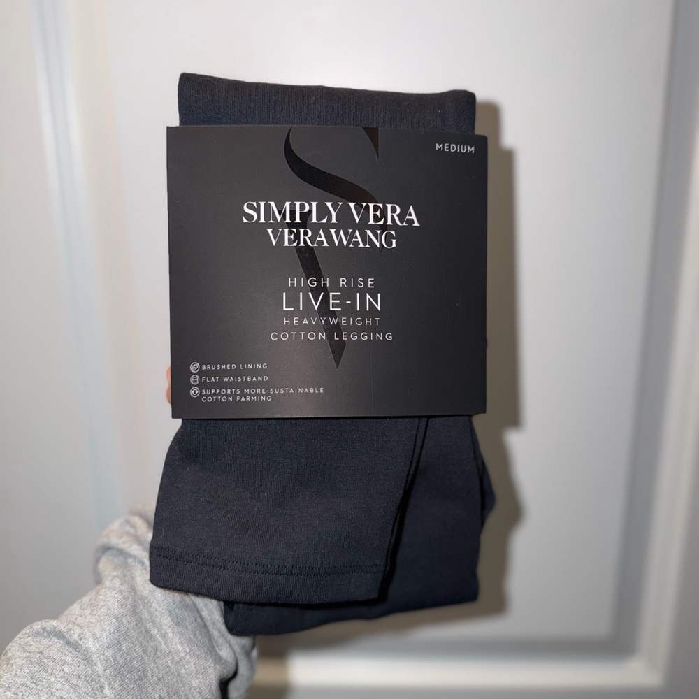 Simply Vera Vera Wang High Rise Heavyweight Cotton Leggings